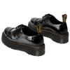 Доктор. Женские туфли на платформе Dr. Martens 1461 из потертой лакированной кожи 'Черный' 27716001