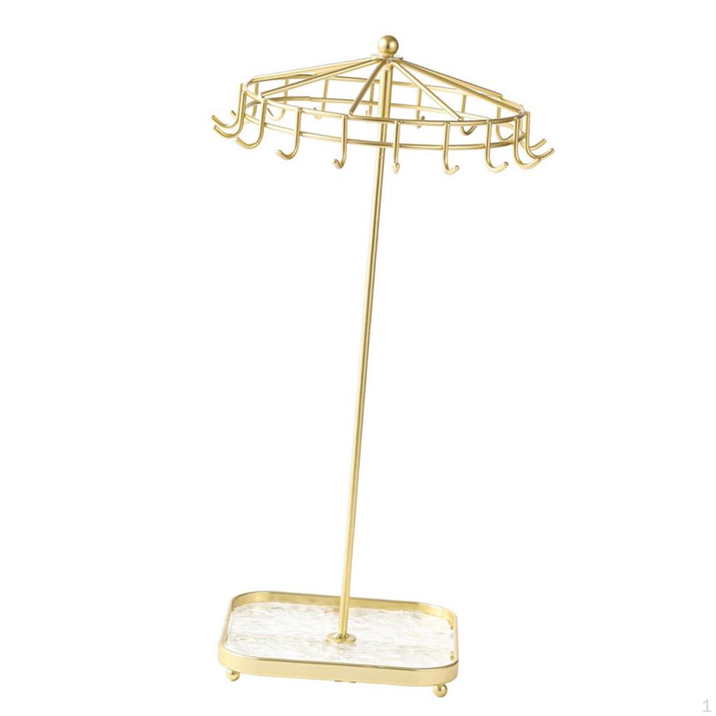 Jewelry Stand with Necklace and Earring Storage