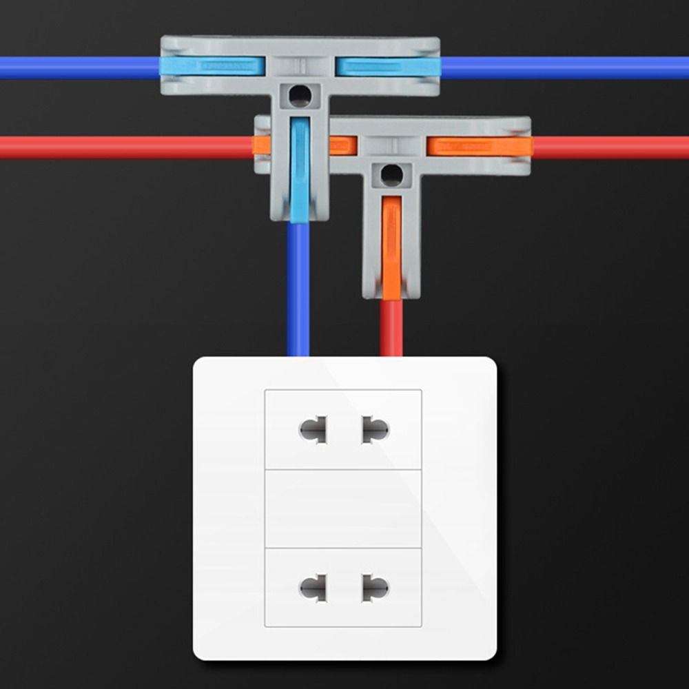 Universal Compact Quick Terminal Block T Type Push-in Terminal Blocks Electrical