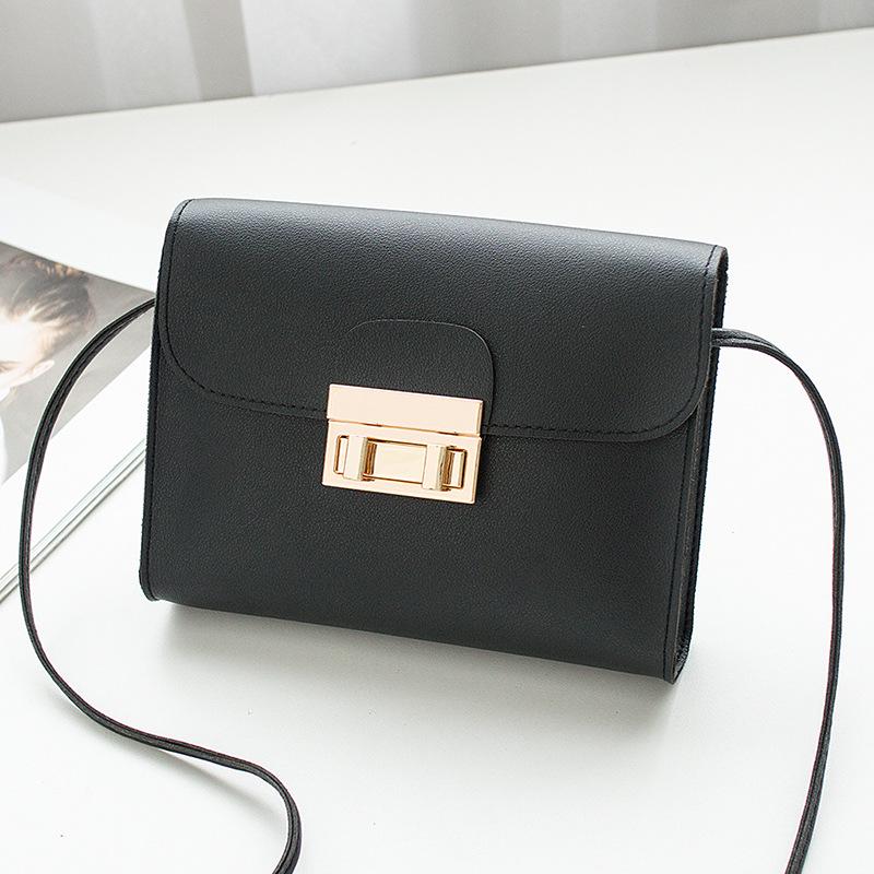 Повседневная простая маленькая квадратная сумка 2025 модная универсальная сумка на плечо с замком кроссбоди женская сумка сумка для мобильного телефона