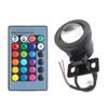 Светодиодный подводный светильник RGB 12 В постоянного/переменного тока, 10 Вт, погружная лампа с пультом дистанционного управления, 16 цветов, изменение цвета, мигание, стробоскоп, затухание