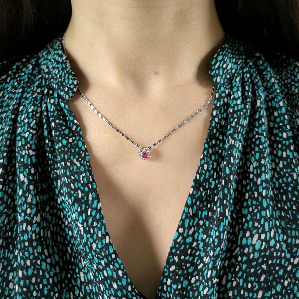 Silver Pendant with Ruby 0.525ct (2187875)