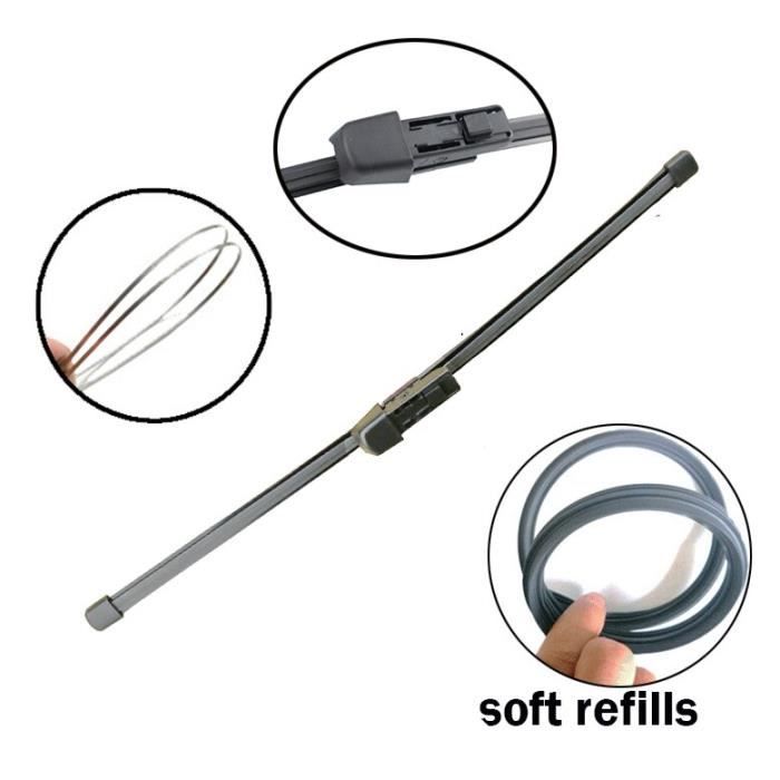 BALAI D'ESSUIE GLACE,--lame'essuie glace de vitre arrière 16 &amp;quot, pour Seat Leon SC 5F5 Toledo, Skoda Rapid Spaceback Superb Estat