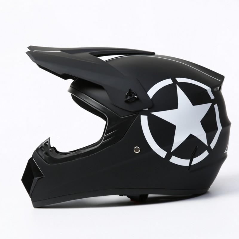 Off-Road Motorcycle Helmet Lightweight ABS Full Face Dirt Bike ATV Karting Adults Unisex