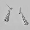 POSTLUDE [silver] GRADATION BALL DROP EARringS