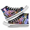 Anime Cartoon Students High Help Cosplay Cos JoJo's Bizarre Adventure Shoes Canvas Fashion Shoes Casual Comfortable Men Women