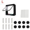 With 4 Way Lock Security Flap Door Dog Cat Flap Door For Dog Cat Kitten Cat Puppy Safety Gate Small Pet Supplies ABS Plastic
