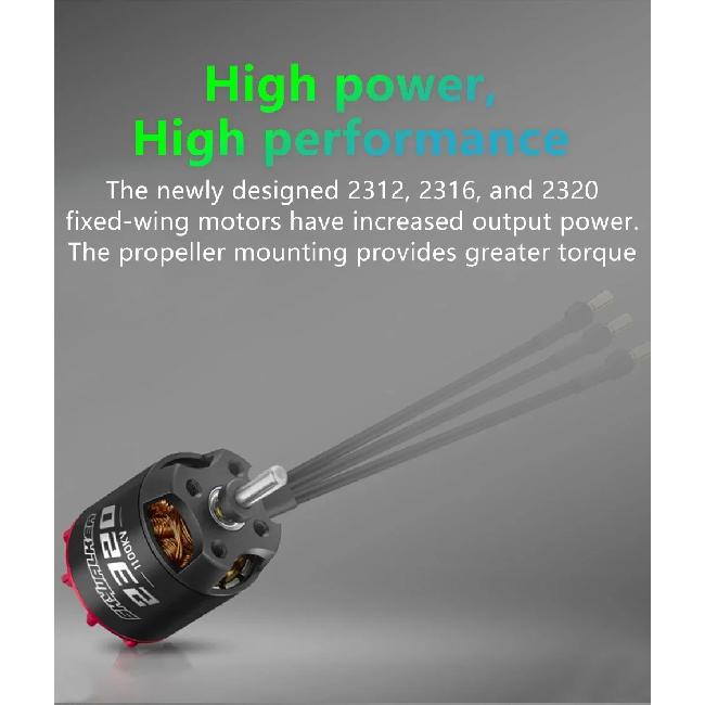 Hobbywing SkyWalker 2312 2316 2320 Brushless Motor 860KV/980KV/1100KV/1250KV/1400KV/2450KV 3-4S for RC Drone Airplane Fixed-wing