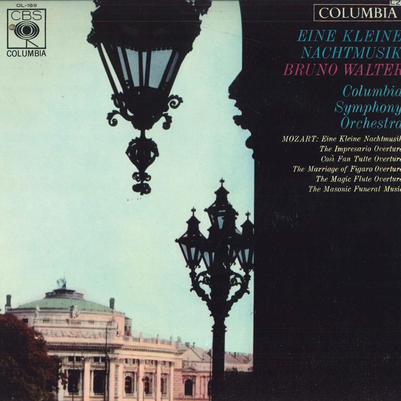LP Record BRUNO WALTER, COLUMBIA SYMPHONY ORC - Mozart: Eine Kleine Nachtmusik K.52 OL189 CBS Japan Classical Used