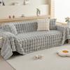 Thicken Sofa Towels Rabbit Plush Sofa Towels Non-slip Couch Slipcover Universal Soild Color Sofa Mat for Living Room Modern Home