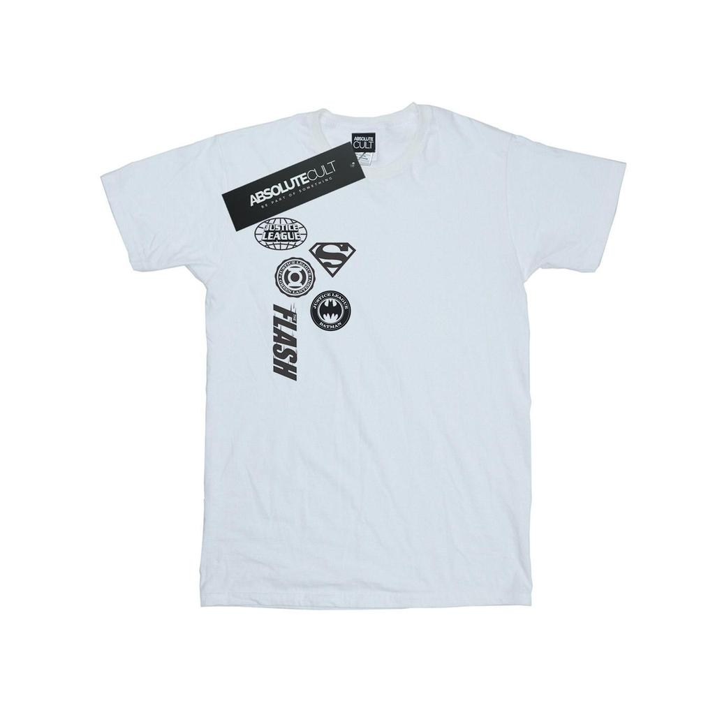 DC Comics Womens/Ladies Justice League Icons Cluster Cotton Boyfriend T-Shirt