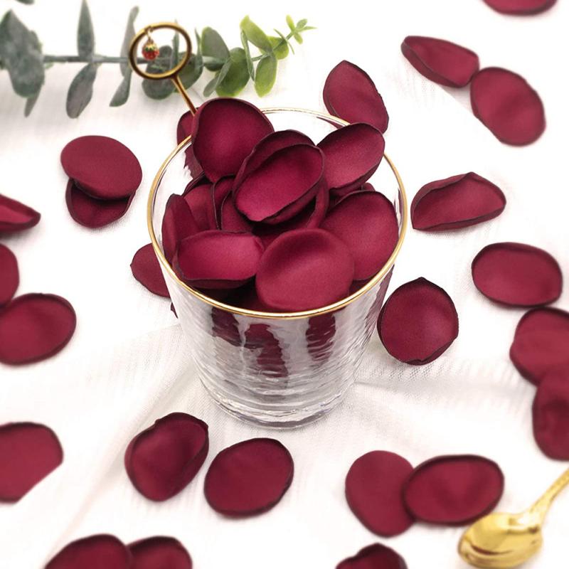 200 шт. имитация шелковых лепестков роз, цветные реалистичные мягкие искусственные лепестки, для торта, десерта