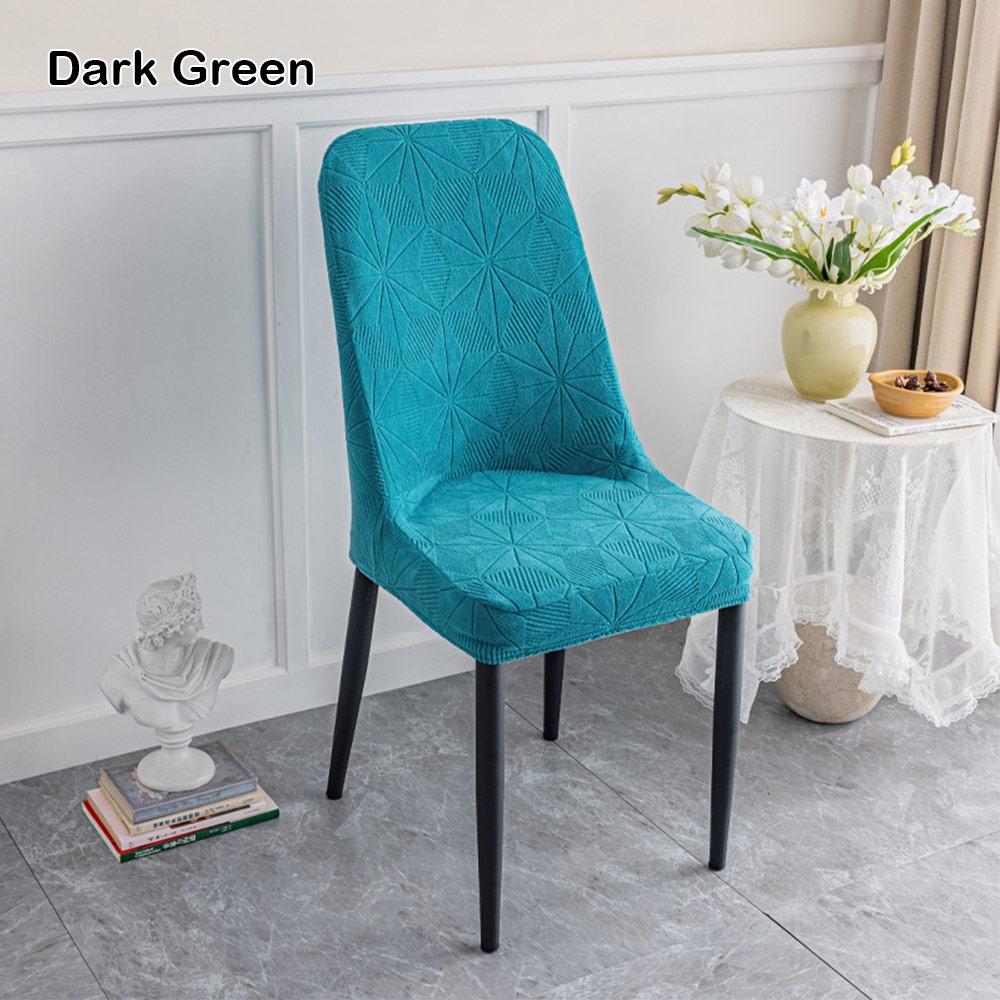 Thickened Fleece Dining Chair Covers Slip-Resistant Jacquard Chair Cover New Seat Cover Home Use