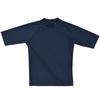 [cdmfabrica] School UV Rash Guard, Solid Color, Short Sleeve, Kids, Elementary School, Junior High School, Swimming, UPF 50+150, Navy