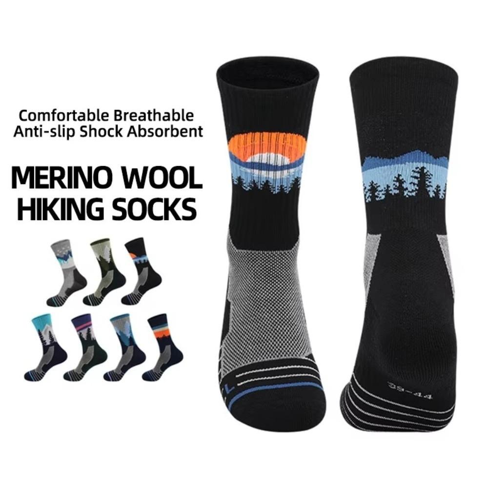 Warm Merino Wool Socks Non Slip Hiking Socks Riding Snow Warm Socks for Men