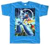 ROCKMAN MEGAMAN ПОСТЕР NES Футболка СИНИЙ все размеры S - 5XL