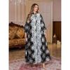 Cross-Border New Middle East Women Clothes Embroidered Applique Robe Dubai Dress Arabic Plus Size Formal Dress Dress