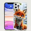 Чехол для телефона с рисунком лисы для iPhone 17 Air 16 15 Plus 11 14 Pro Max 13 Mini 12 7 8 + SE Художественный узор Индивидуальная обложка 17 Air 16 15 P