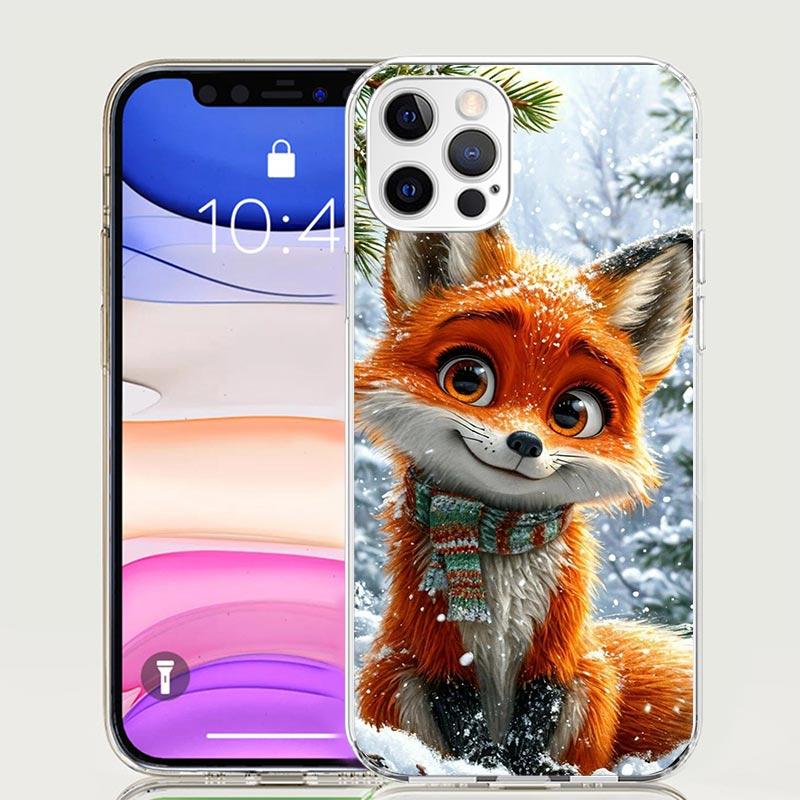 Чехол для телефона с рисунком лисы для iPhone 17 Air 16 15 Plus 11 14 Pro Max 13 Mini 12 7 8 + SE Художественный узор Индивидуальная обложка 17 Air 16 15 P