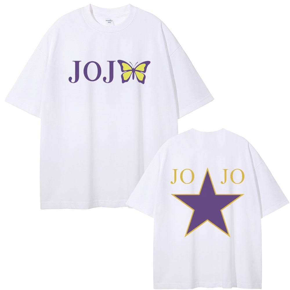 Японское аниме JoJo's Bizarre Adventure Куджо Джолин Графические футболки Мужские Женские Повседневные Манга Футболки с коротким рукавом Унисекс Подарок для фанатов