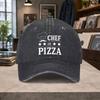 Pizza Chef Print Adjustable Baseball Cap for Unisex  Women  Lightweight Unisex Pizza Lover Gift Hand Washable