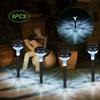 6PCS Outdoor Solar Lawn Light Sensitive Light Control Rechargeable Waterproof Landscape Lighting for Patio Yard Driveway Garden