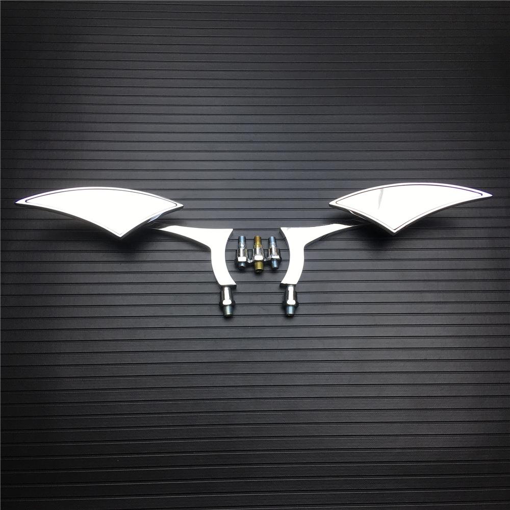 Боковые зеркала заднего вида для мотоцикла 8 мм 10 мм для Harley Honda Yamaha Kawasaki Street Sports Bike Chopper Cruiser