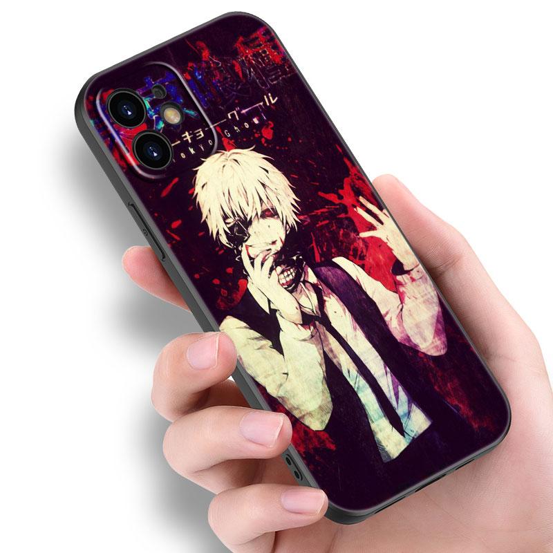 Чехол для телефона с изображением аниме «Токийский гуль» для Apple iPhone 14 13 12 Mini 11 Pro Max 7 8 XR X XS 7 8 Plus SE 2020 2022, черный мягкий чехол