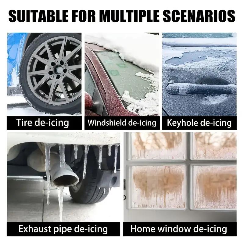 De-Icing De-Snowing Agent: Multi-Functional,Quick Effective,Residue-Free Odorless,Car/Fridge Use,Simple Spray, Winter Protection