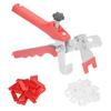 Tile Leveling System Kit Clamping Pliers Spacers Reusable Wedges for Floor and Wall Installation