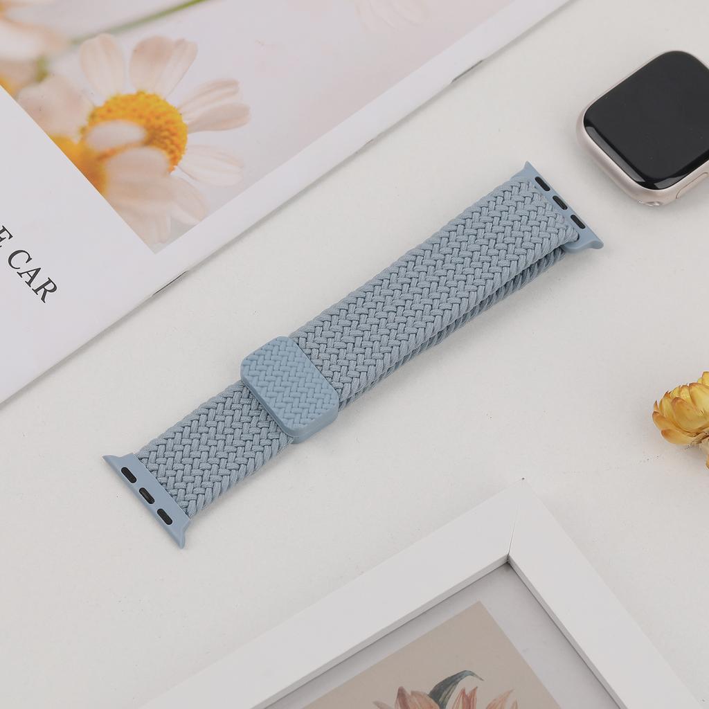 Ремешки Для Apple Watch Браслет 40мм 44мм 45мм 41мм 42 46мм 49мм Магнитный Плетеный Браслет ремешок iWatch Серия 10 se 7 8 9 Ultra 2