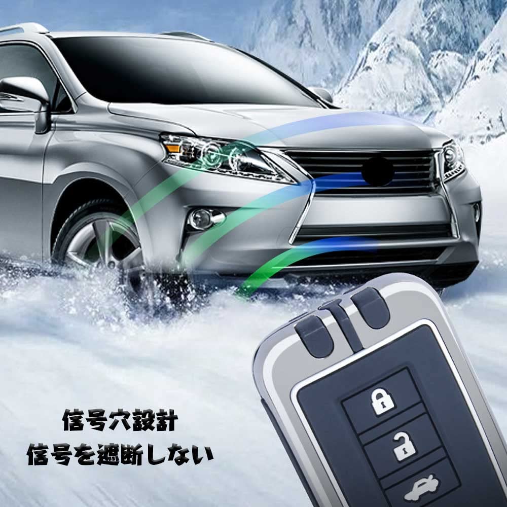 Эксклюзивный ключ Lexus Смарт-ключ Ключ Цинк Полный Подходит для ключа LEXUS 3 кнопки [Xangetor] Чехол, Чехол, Крышка, Сплав, Силикон, Защита, GS, IS, NX,