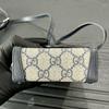 [Pre-Owned] 1955 Horsebit Logo Canvas And Leather Mini Shoulder Bag - Very Good #KG2SYO