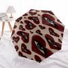 Eye-catching Heart-Shaped Eyes Printed Umbrella - Automatic Opening & Closing, Portable Folding Design, Outdoor Use, Festival Gift for Fans,