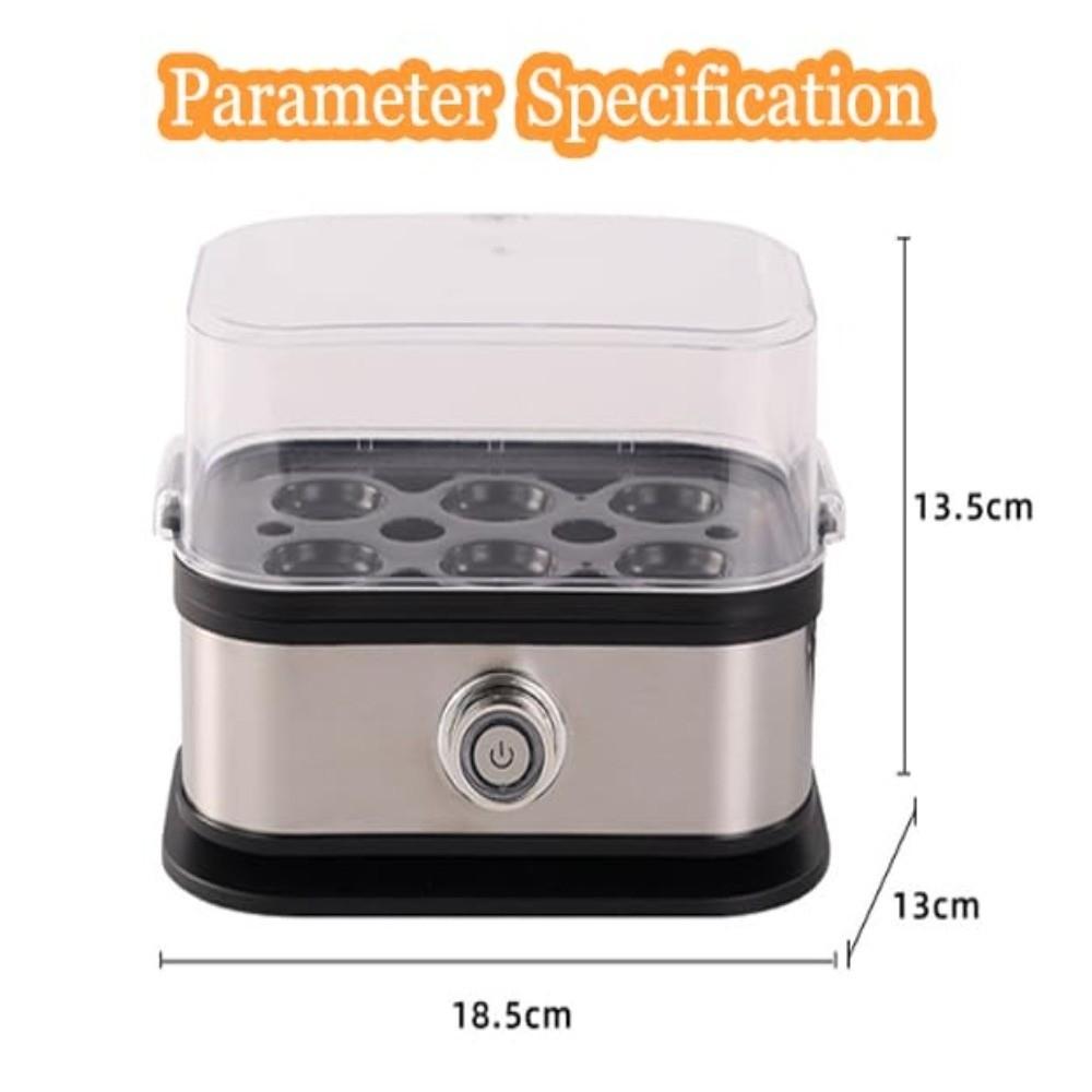 200 Вт Яйцеварка на 6 яиц, Экономия места, Умная яйцеварка, Нержавеющая сталь, Автоматическое отключение, Быстрая яйцеварка