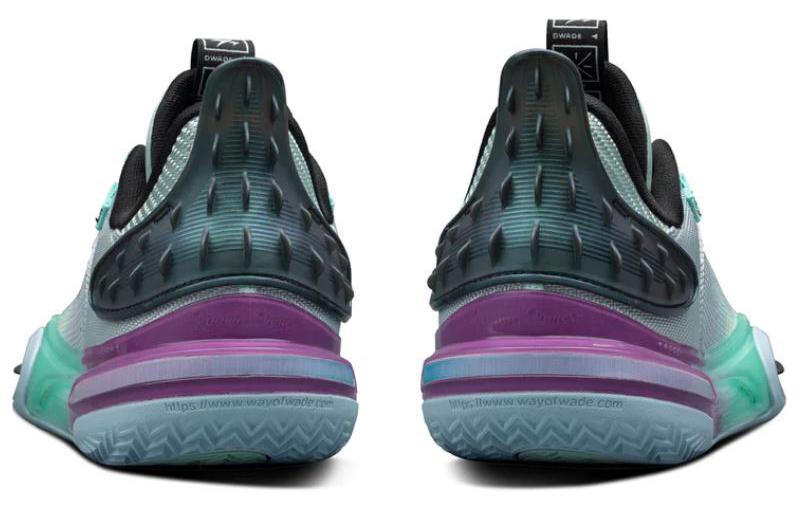 Li Ning All City 11 Психоделическая амортизация Нескользящие Износостойкие Низкие Баскетбольные Кроссовки Мужские Синие ABAT005-3
