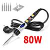80W LCD Soldering Iron Adjustable Temperature Electric Soldering Iron Gun Kit