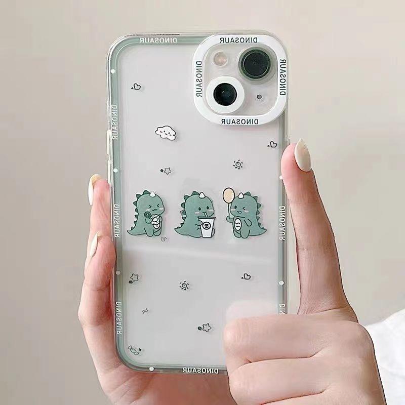Cute Dinosaur Jellyfish Pattern Case for OPPO Reno 10 5G 11 10 Pro Plus 11F 6 8 Pro 5 6 Lite 7 4G 8Z 6Z A58 A78 A79 A98 5G Cover