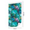 Ink Wallpaper Turquoise, Sea and Blue for Living Room and Bedroom 50x1000