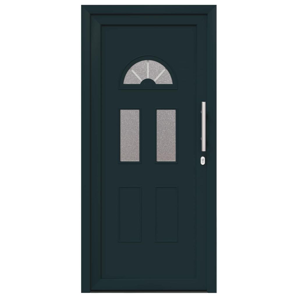 Front Door Anthracite 98 x 198 cm PVC