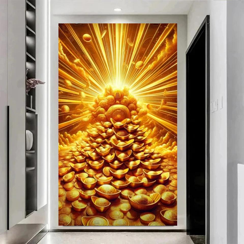 Мечта Золото Золото Новая серия 2024 украшение для вечеринки Алмазная картина 5D Diy Алмазная мозаика вышивка набор персонализированный подарок