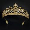 Rhinestone Wedding Tiara Crystal Bridal Comb Crown for Bride Prom Queen Cake Topper Decor Girls Princess Party Hair Zircon Gift