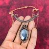 Шунгитовое ожерелье Медная проволока Обернутое gemstone ожерелье Регулируемая цепочка Медное ювелирное изделие Ручная работа Ожерелье Дизайнерское ожерелье Для подарка
