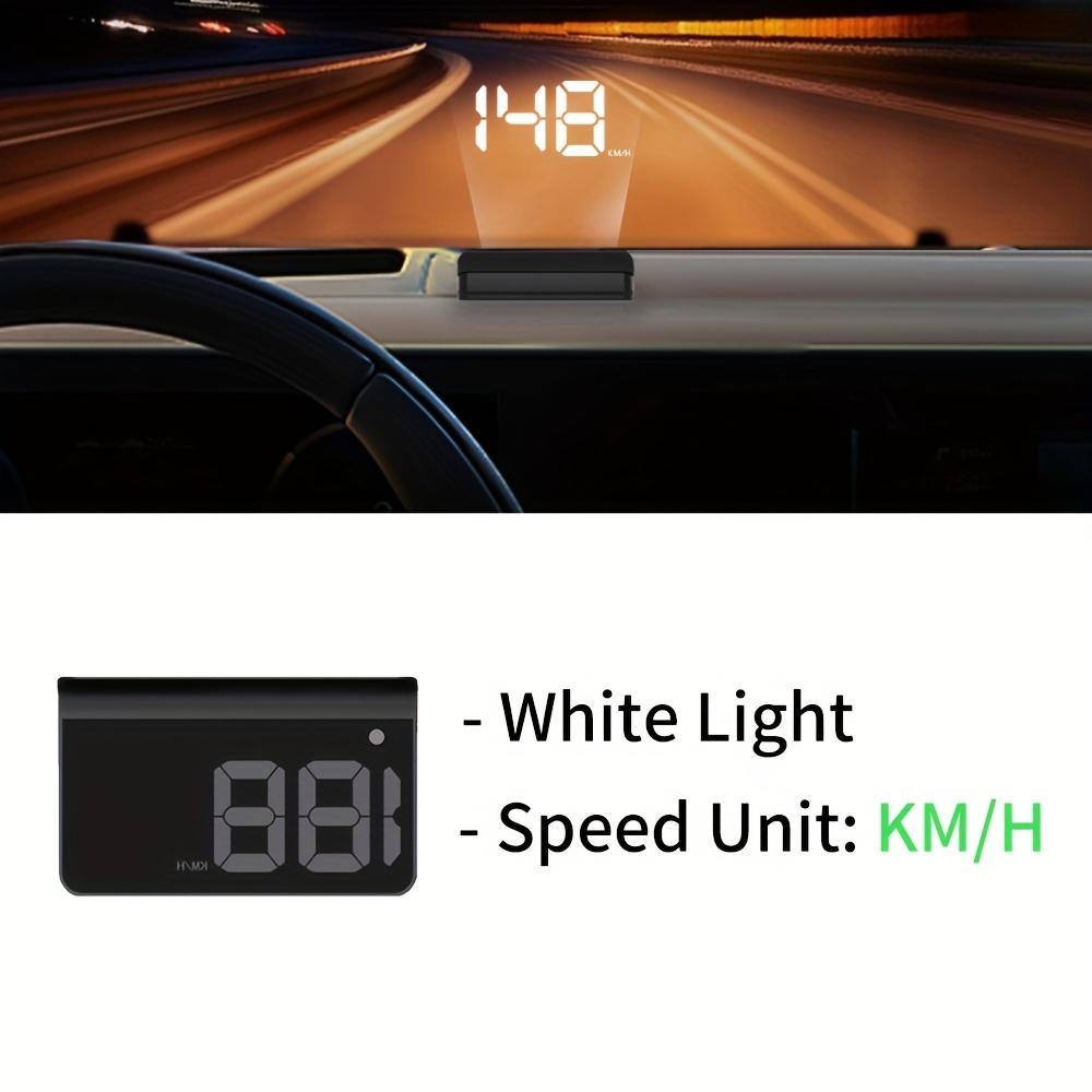 Автомобильный проекционный дисплей HUD Plug and Play Автоматическая регулировка яркости Цифровой спидометр Зеленый Белый Свет для всех Автомобилей