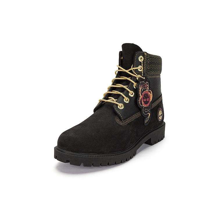(WMNS) Ботинки Timberland 6-дюймовые на шнуровке 'Черный нубук' Женские, к Новому году по лунному календарю A28MBW
