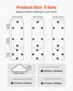 Wall Molding 3 Pack, Wainscoting Panels Kit, Lightweight Paintable Polystyrene, Easy to Install, Waterproof Accent Wall Trim for Interior Décor Living