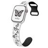For Apple Watch 10 46mm/Ultra 2/Ultra 49mm/9 8 7 45mm/SE (2023) SE (2022) SE 6 5 4 44mm/3 2 1 42mm Silicone Strap