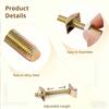 Countertop Connector Bolts, M8x80mm Joint Fasteners, Furniture Fastening Kit, Drawbolt/Bed/Butcher Block