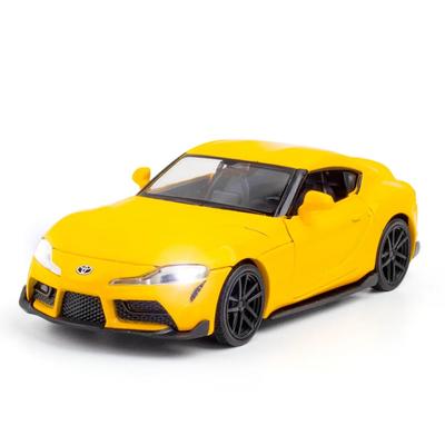 1/32 Toyota Supra GR Fast & Furious Supercar Модель легкосплавного автомобиля Звук и свет Инерционный механизм Детская игрушка Коллекционные предметы Подарок на день рождения