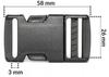 Klamry plastikowe 10 sztuk 25mm żółta
